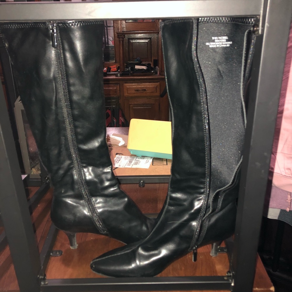 Impo stretch black boots size 9